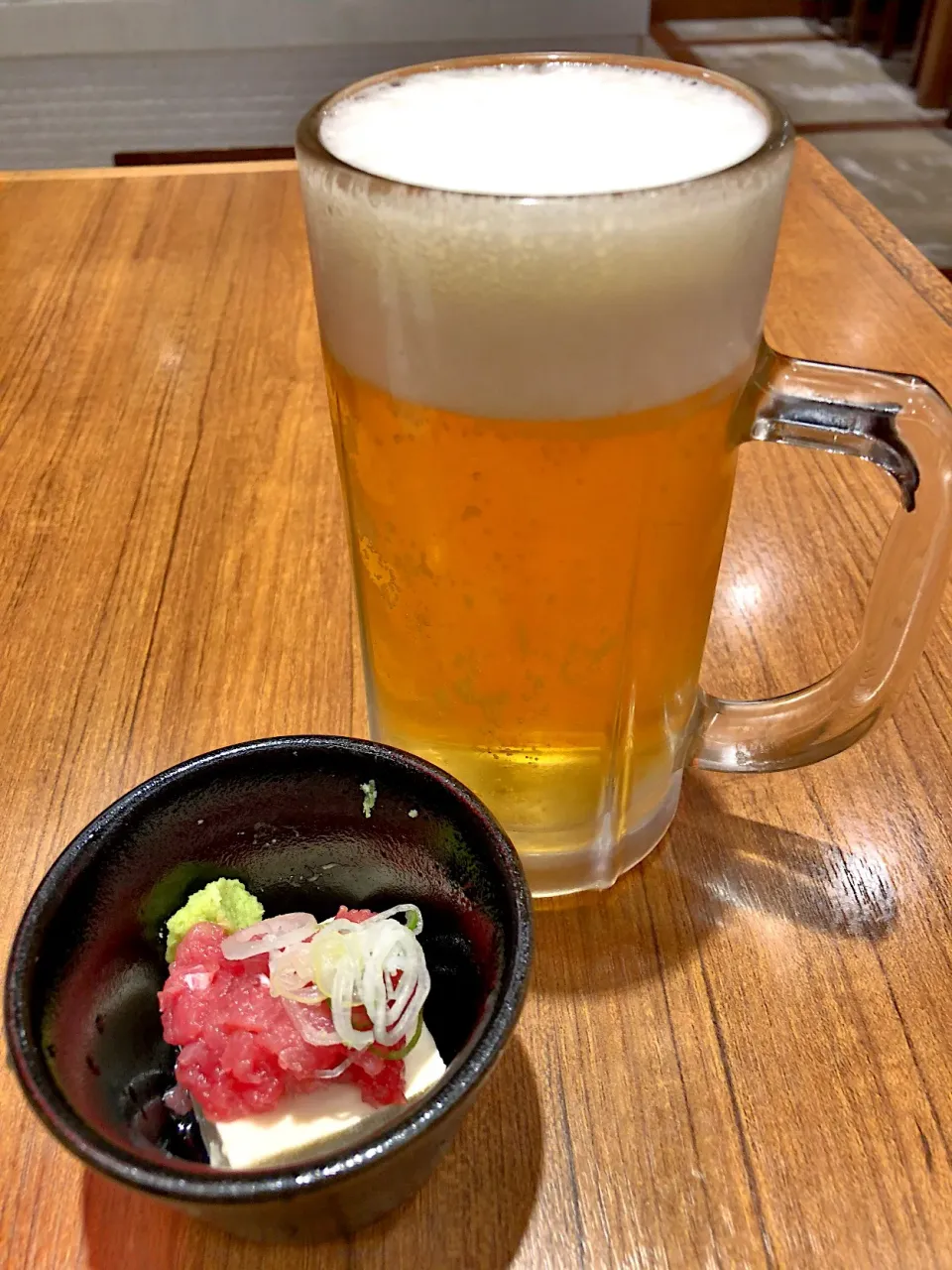 Snapdishの料理写真:生ビール & お通し|T. Wonderさん