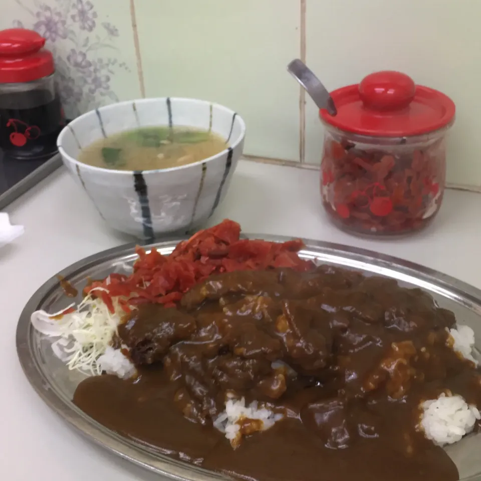 カツカレー大盛り 豚汁|Hajime Sakaiさん