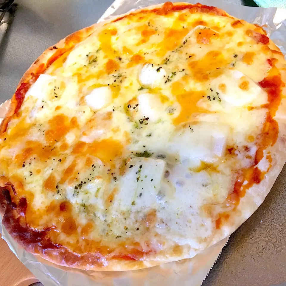 もち明太チーズピザ🍕🧀|宙まめさん