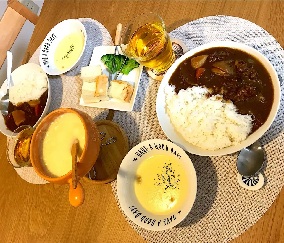 カレー🍛チーズフォンデュ🧀|あたさん