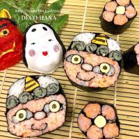 オニの飾り巻き寿司◡̈⃝♩