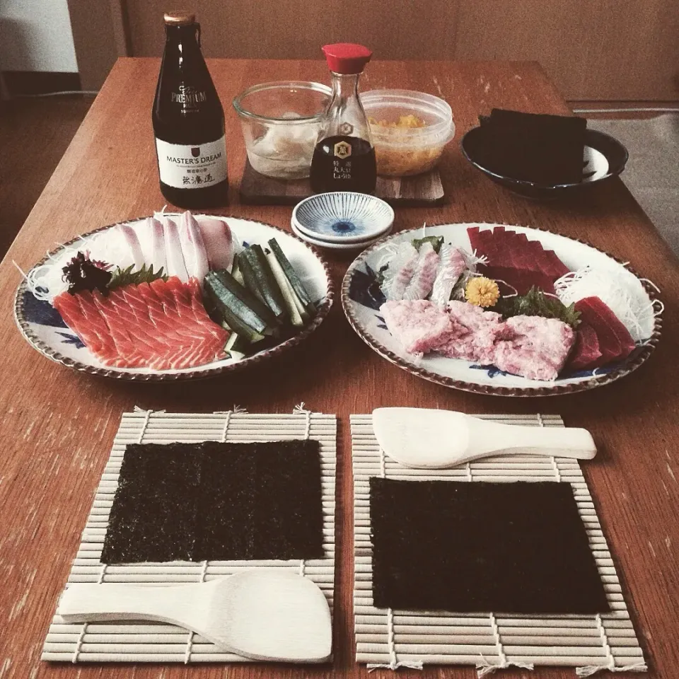 Snapdishの料理写真:手巻き寿司大会🍣|Imanaka Yukikoさん