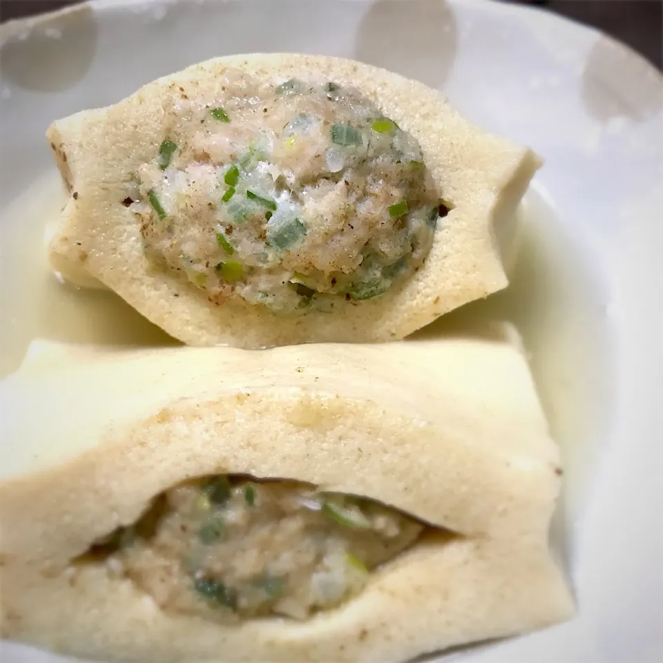 高野豆腐の肉詰め煮|&しーさん