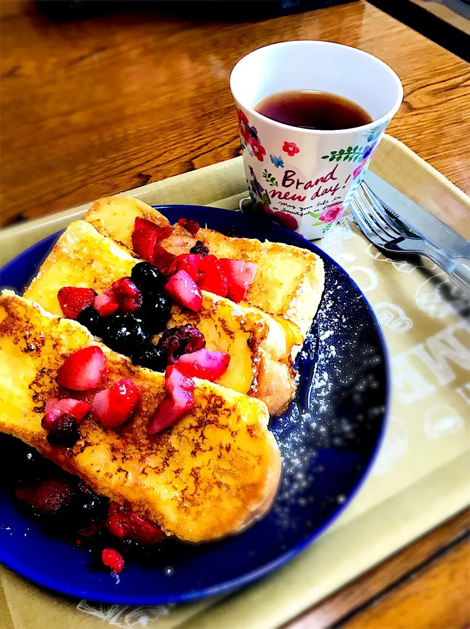 🍓ベリーベリーのフレンチトースト🍽|ちはるさん