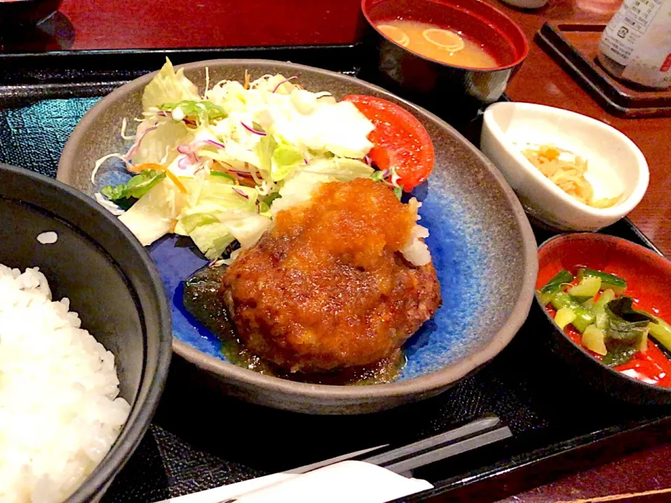 【日替定食】和風おろしハンバーグを頂きました。|momongatomoさん