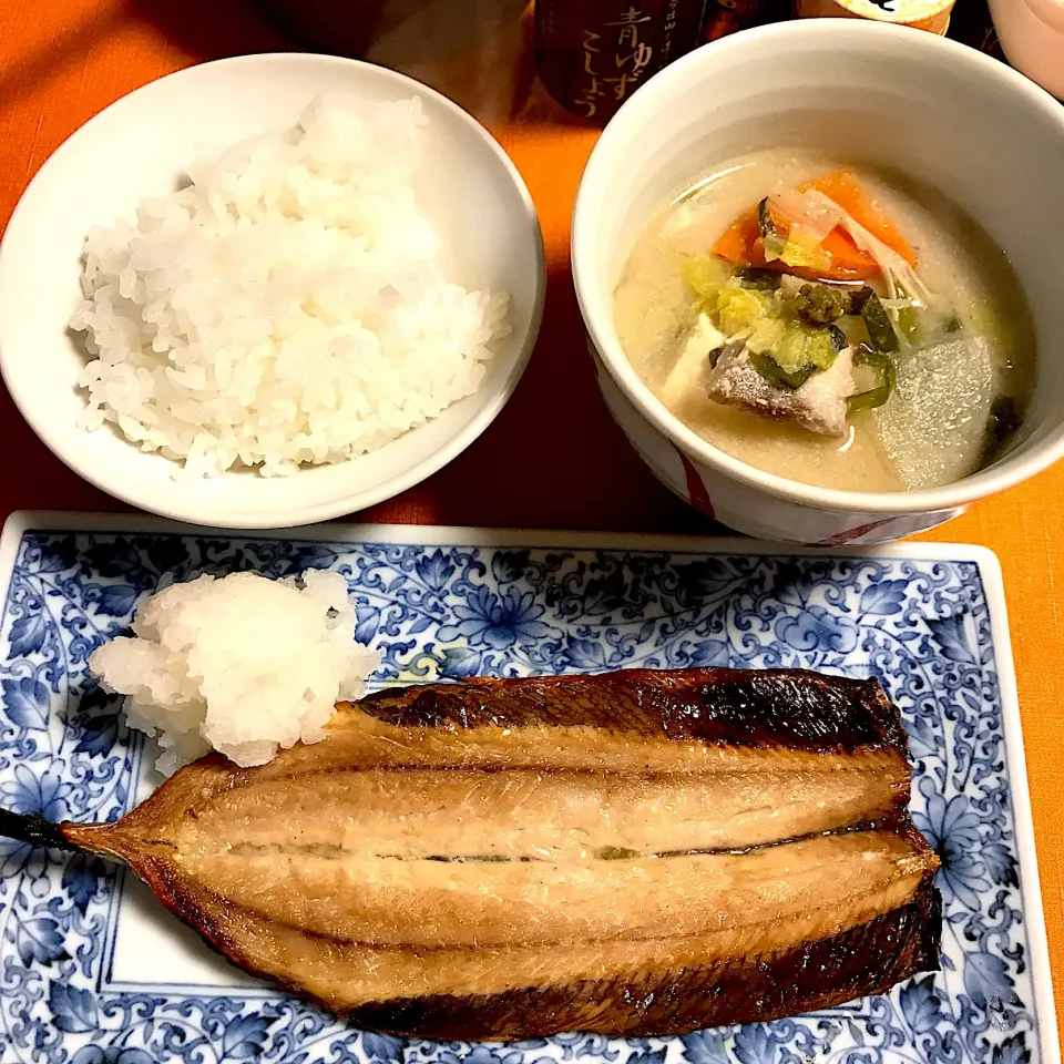 さんまの干物、ブリの粕汁|ゼニコさん