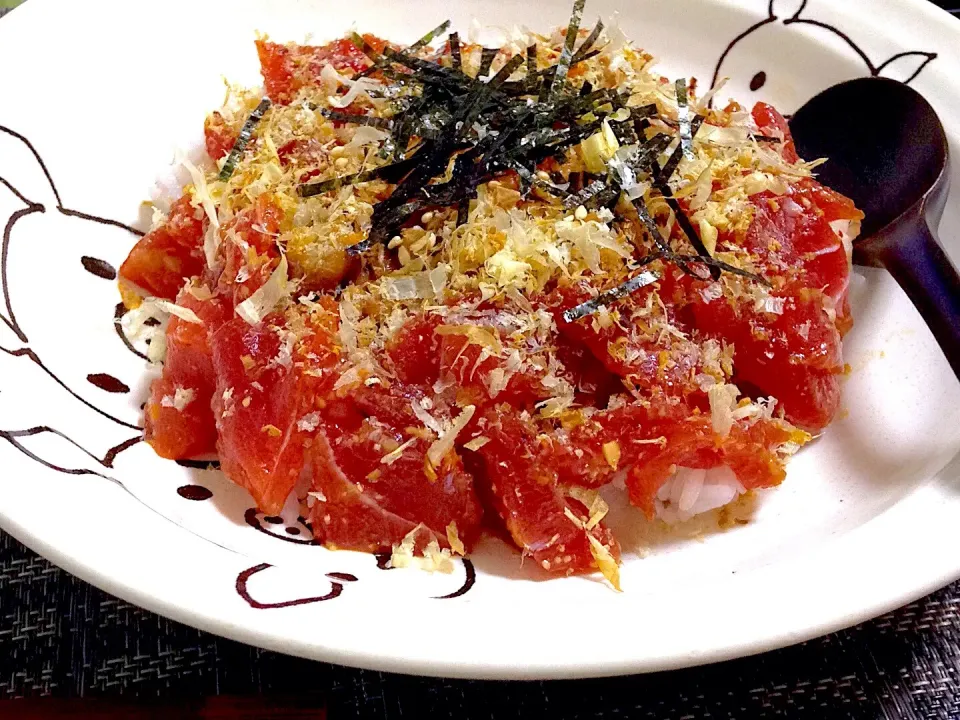 まぐろと納豆のネバネバユッケ丼✨|はるさん