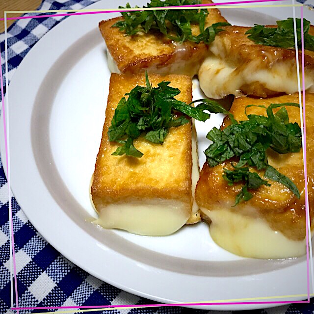 あゆさんの料理 絹揚げのとろ りチーズのはさみ焼き えいぽん Snapdish スナップディッシュ Id 0tw9na