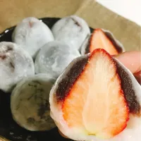 Snapdishの料理写真:🍓手作りいちご大福🍓|Nozomiさん