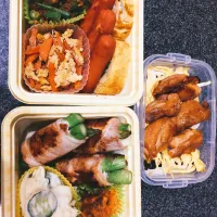 Snapdishの料理写真:お父さんへ👱お弁当🍙🌟|さつまいもさん