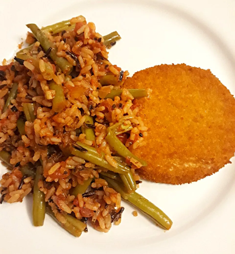 rice green beans vegan fish filet|Em’sKitchen🍝さん