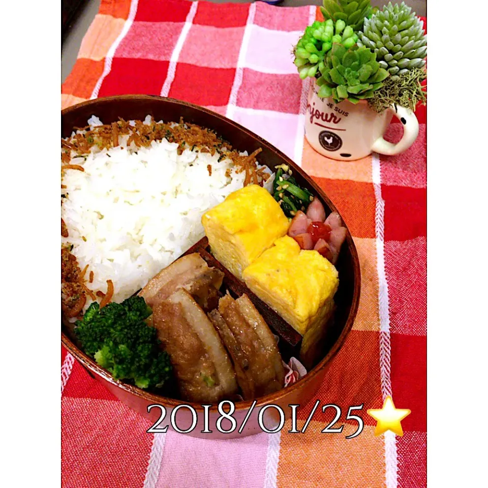 2018/01/25❤︎今日のお弁当🍱|makkkkkoさん