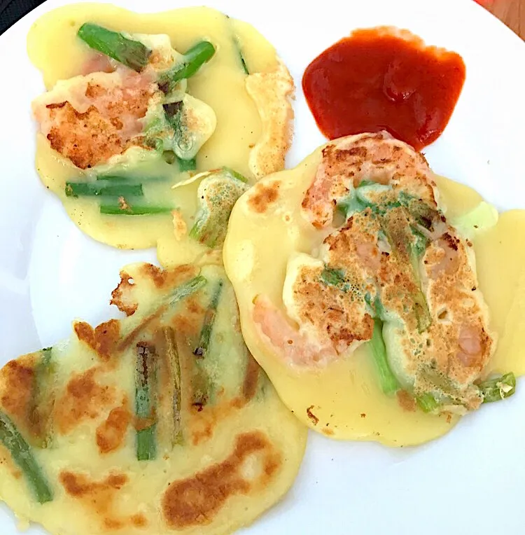 Shrimp green onion pancake|Tiffany Hoangさん