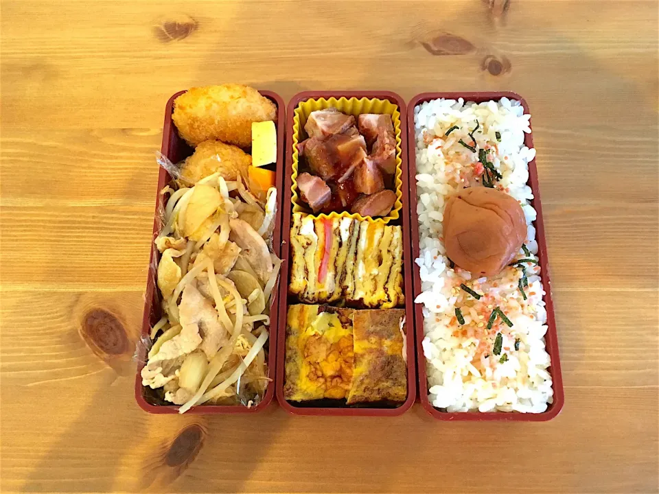 お揚げでボリューム肉野菜炒め弁当|Emi Mikadoさん