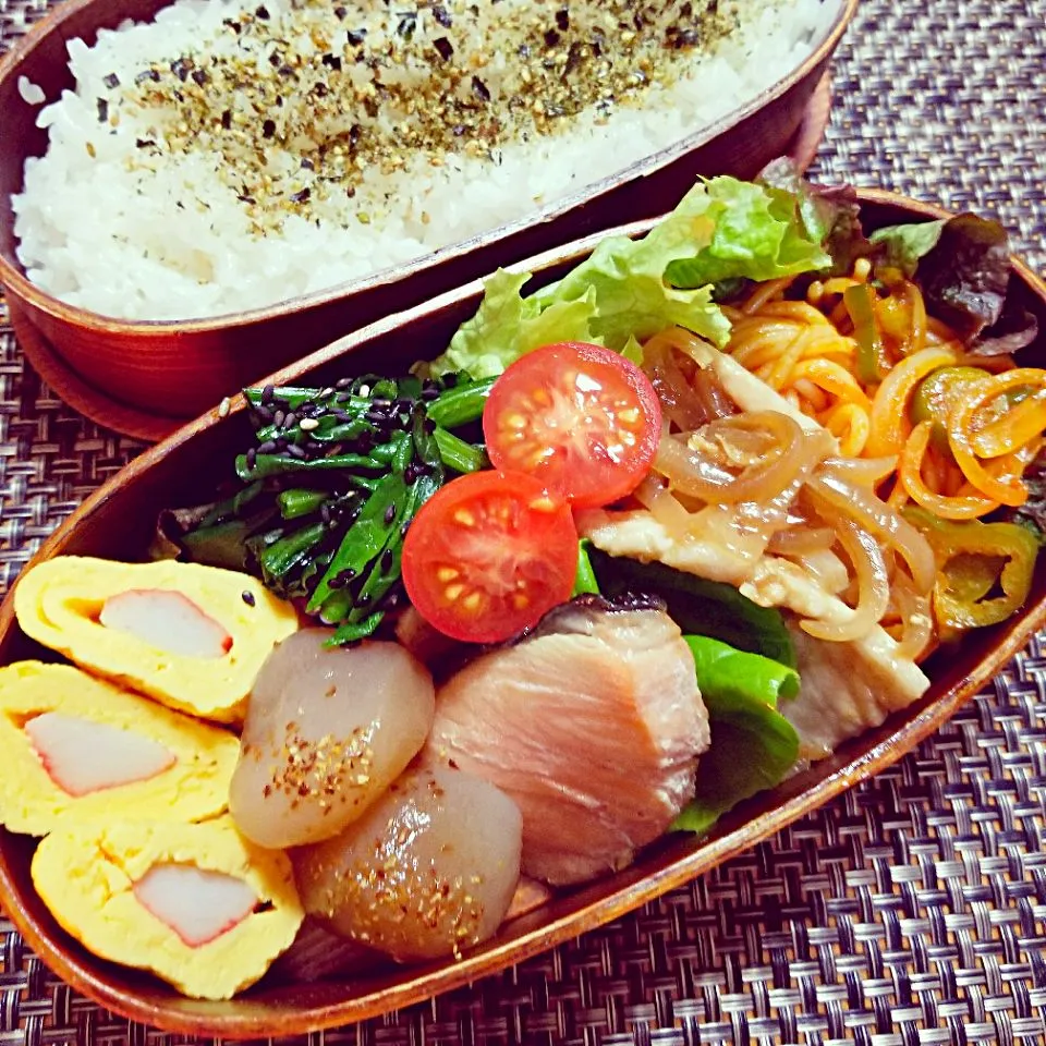 今日の息子弁当🍱　しょうが焼きだよー|クッキングオヤジさん