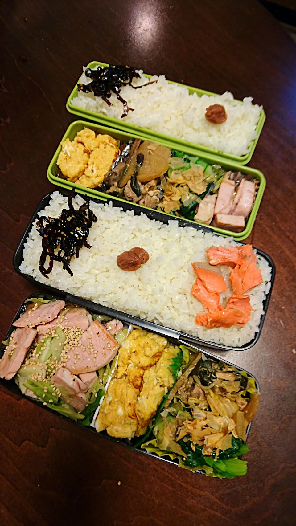 ハムとキャベツ炒め弁当|りょーさん