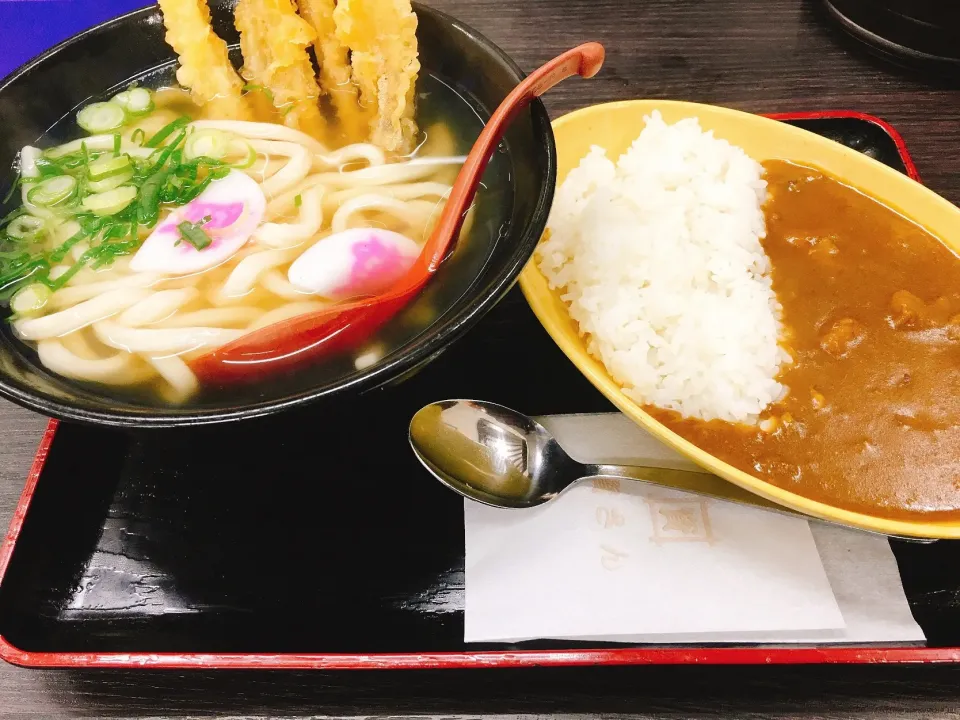 ミニカレー&ごぼう天うどん|コージ💫さん