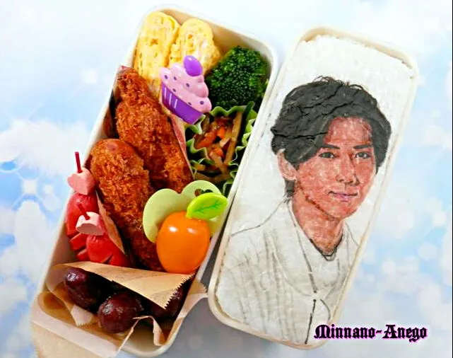 ジャニーズWEST『小瀧望』弁当
 #オブラートアート
 #オブアート
 #似顔絵弁当|みんなのあねごさん