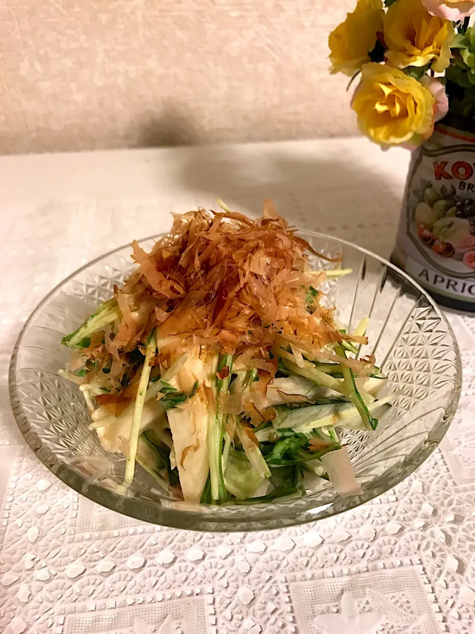 Snapdishの料理写真:長芋の梅マヨ和え|ちゃーさん