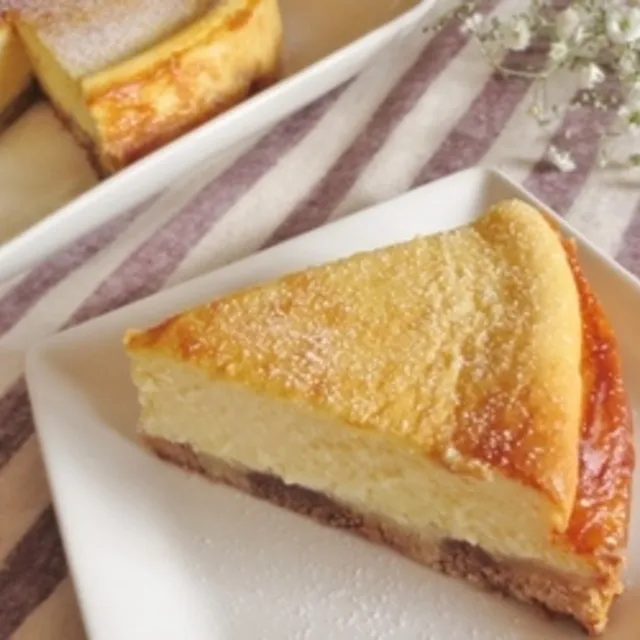 たまママさんの牛乳たっぷり☆ベークドチーズケーキ #レシピブログ #RecipeBlog|レシピブログさん