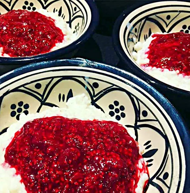 rasberry rice pudding|CHUENCHAIさん