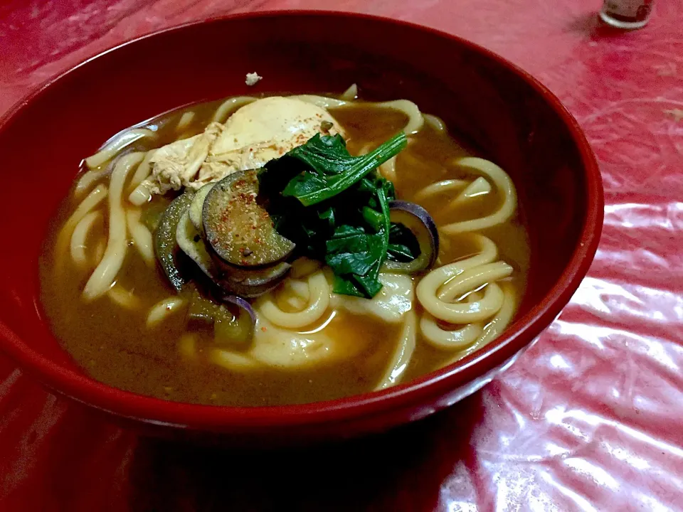 Snapdishの料理写真:力餅味噌煮込みうどん|Nawaさん