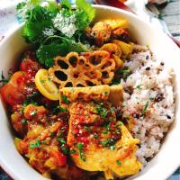 豚スペアリブの無水カレーで #雑穀カレーボウル - お砂糖味醂なし生活！ほっこりおうちごはん