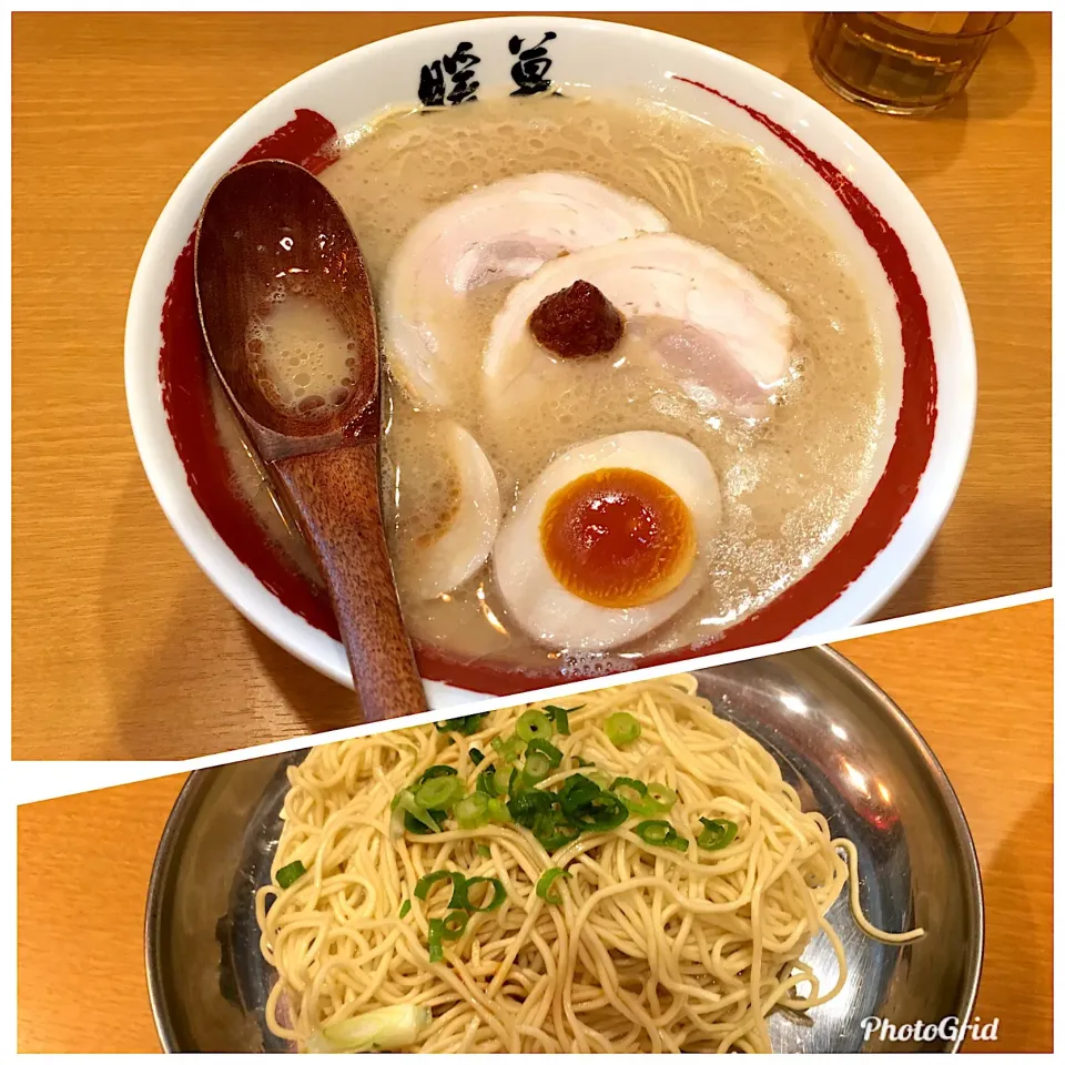 半熟煮卵ラーメン&替え玉|しのぶさん