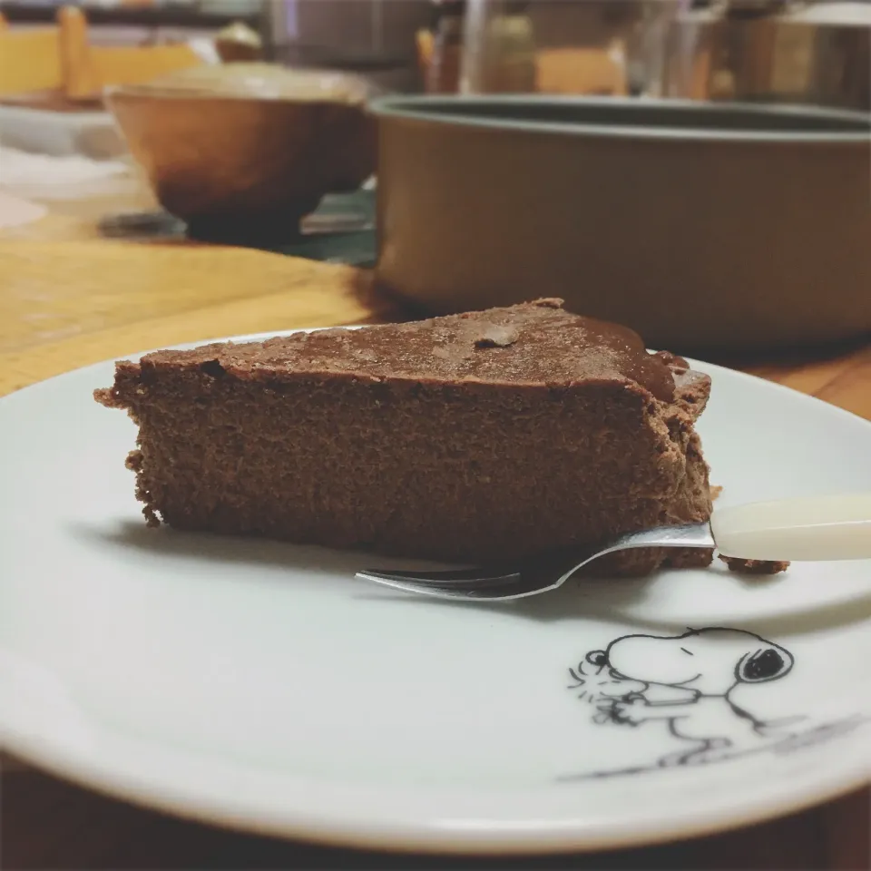 Snapdishの料理写真:しっとり生チョコ風チーズケーキ♡ #クックパッド|(*´□｀)ﾉさん