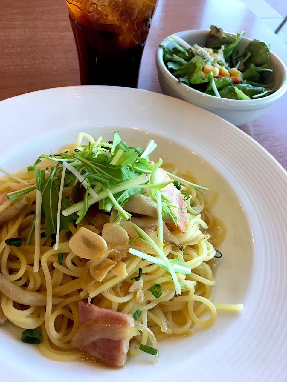 ベーコンときのこの和風醤油パスタ|ゆきりん。さん