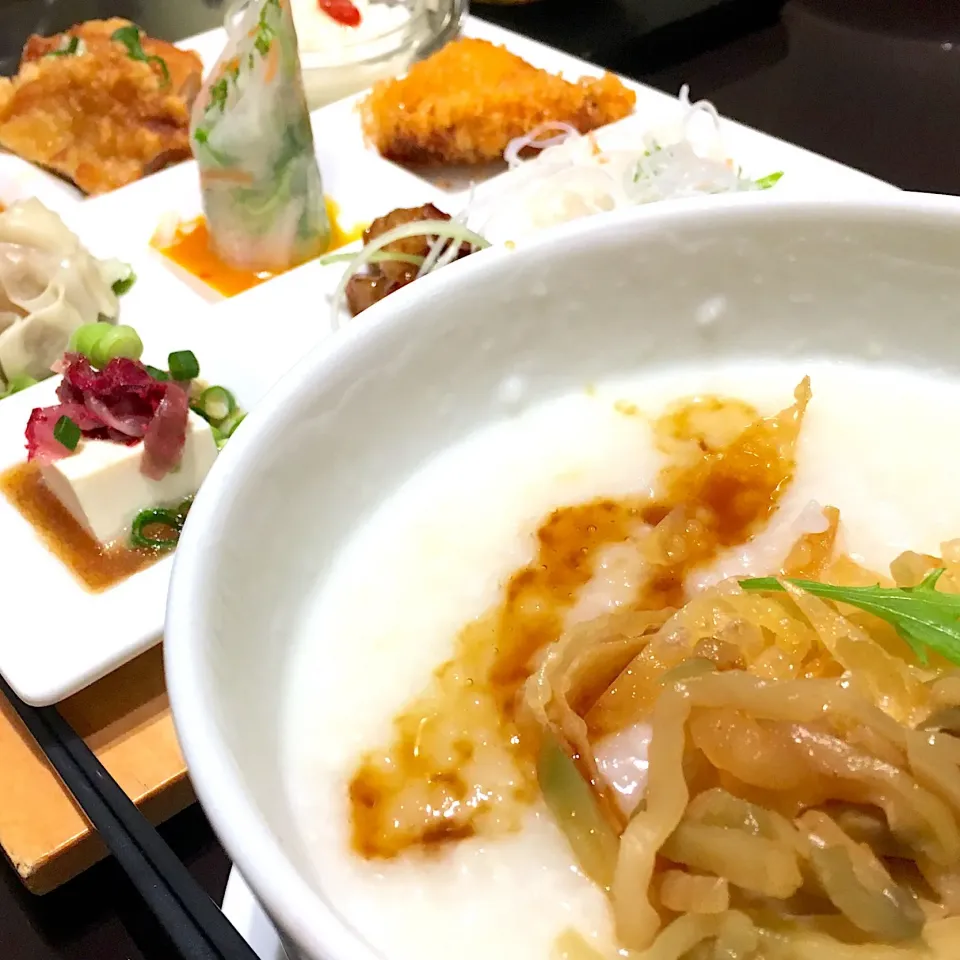 Snapdishの料理写真:中華粥ランチ@越谷レイクタウン「台湾料理 花粥」|なお。さん