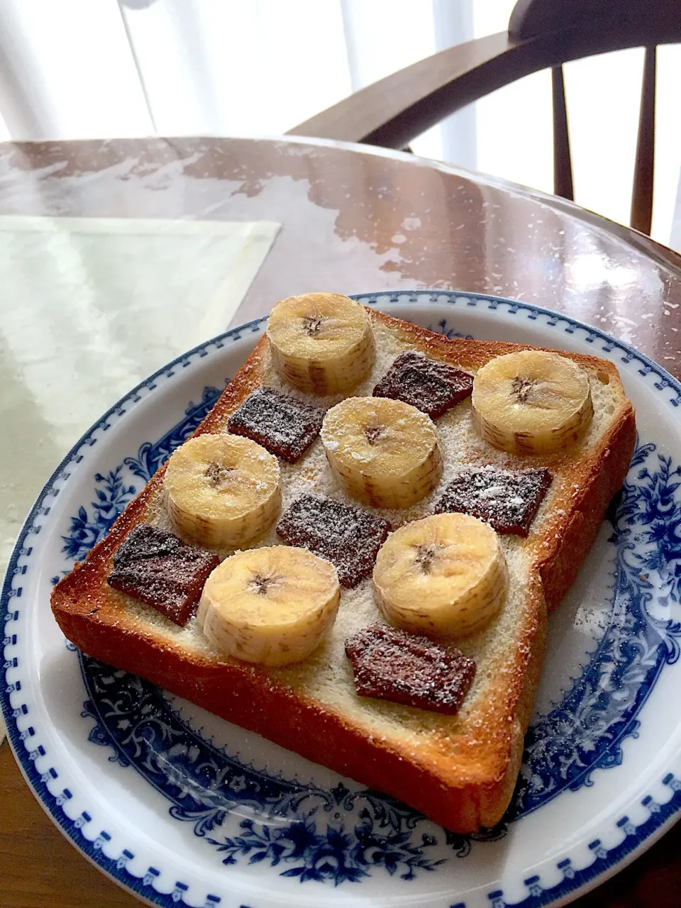 Snapdishの料理写真:11月のチョコバナナトースト♪|なちこさん