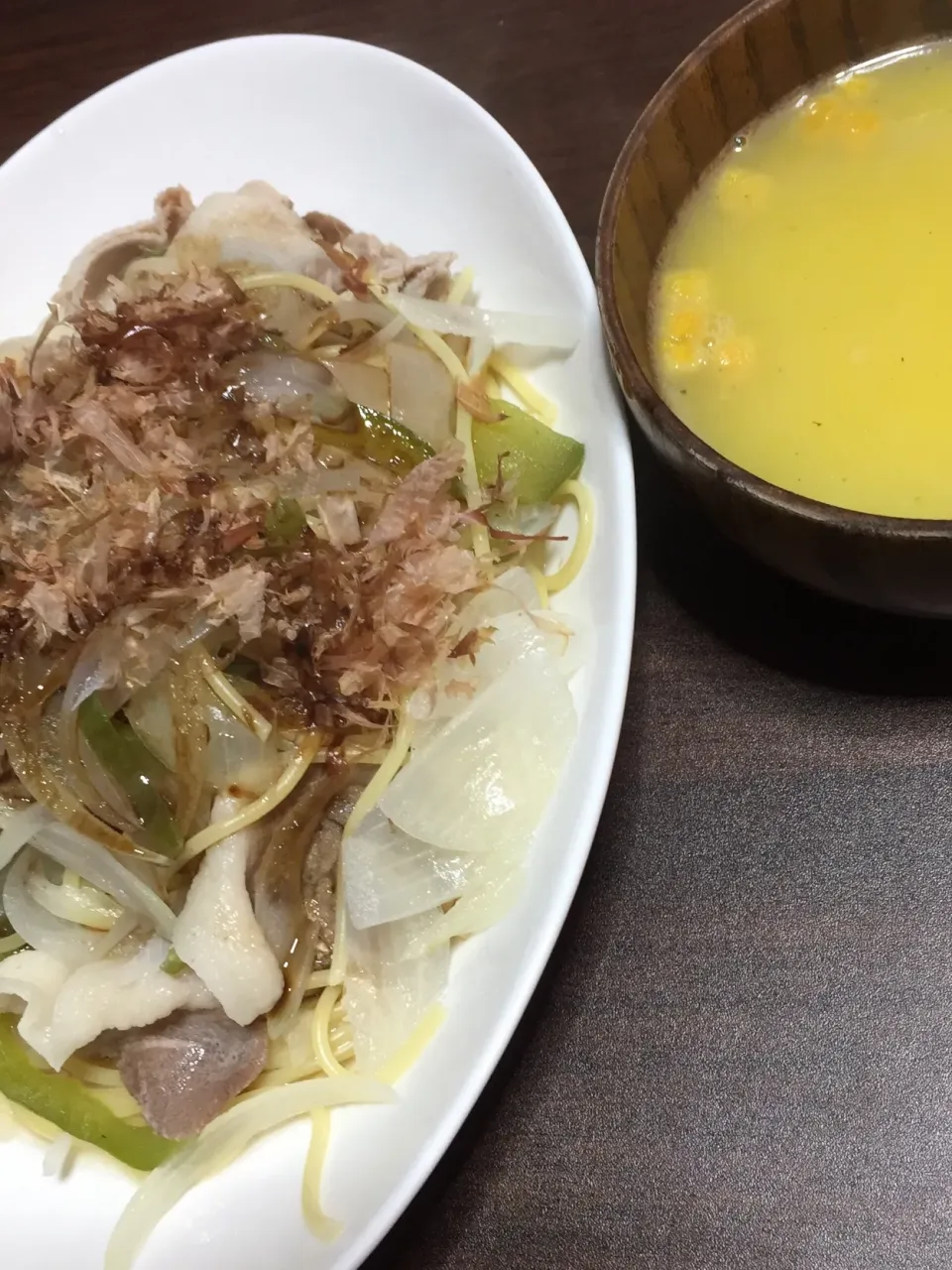 創作パスタ かぼちゃポタージュ|ごはんーさん