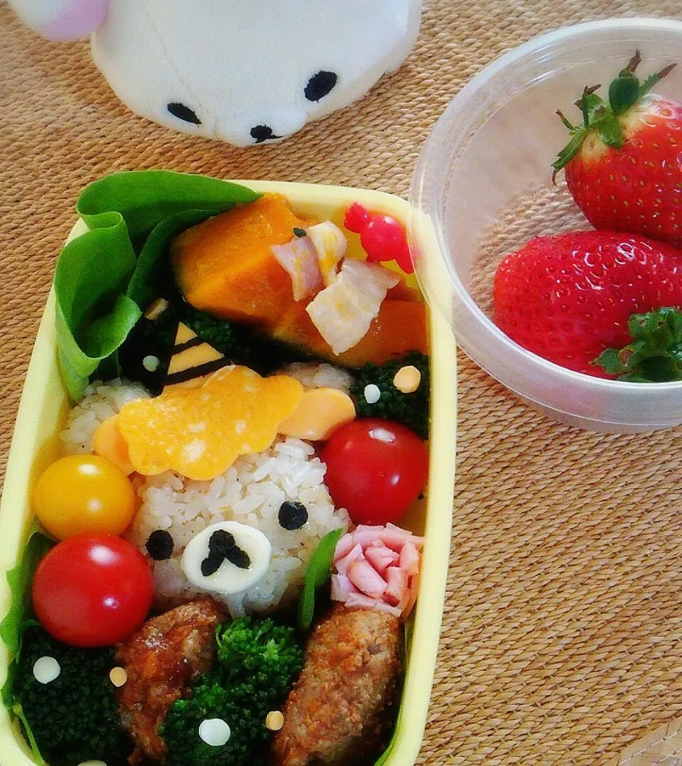 Snapdishの料理写真:鬼リラックマのお弁当♪

 #鬼リラックマ #リラックマ #リラックマ弁当 #キャラ弁 #rilakkuma#Lunchbox #節分|そらねこさん