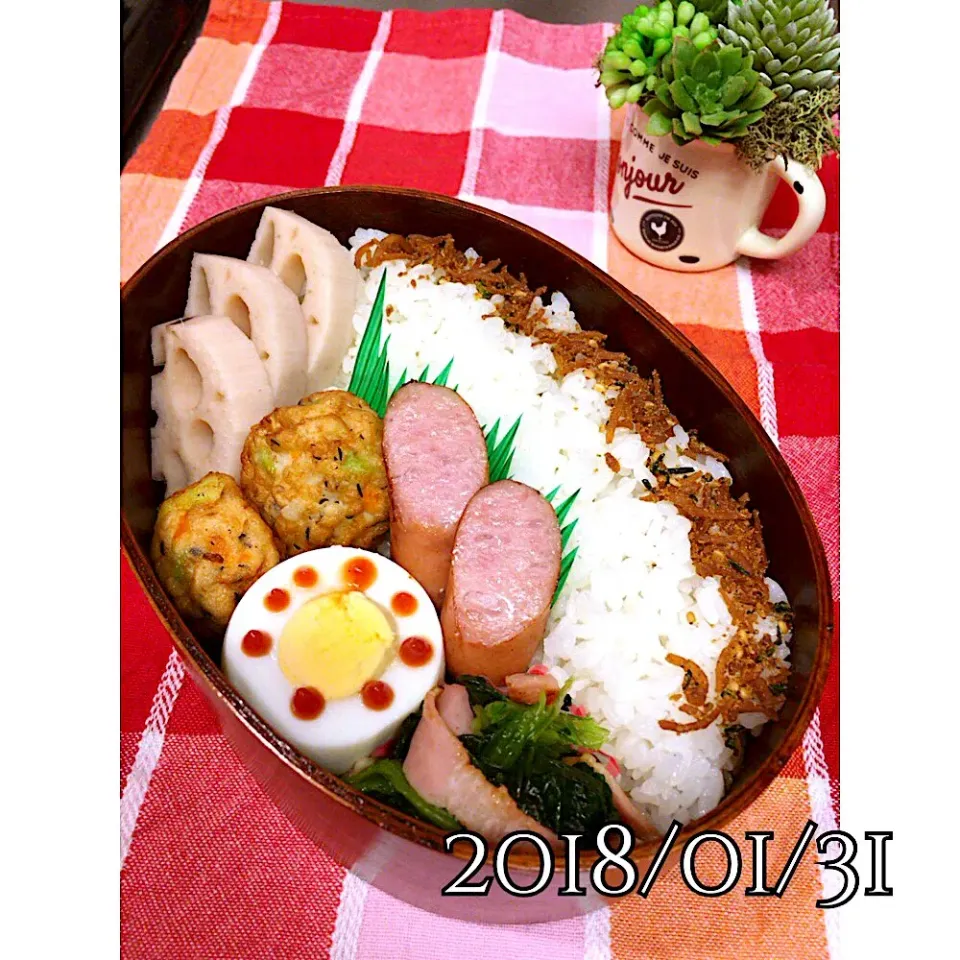 2018/01/31❤︎今日のお弁当🍱|makkkkkoさん