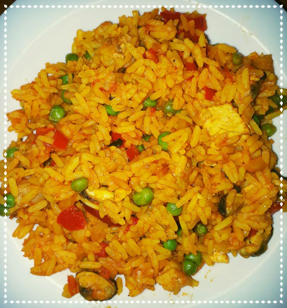 Paella #Dinner #Cocina española|Em’sKitchen🍝さん