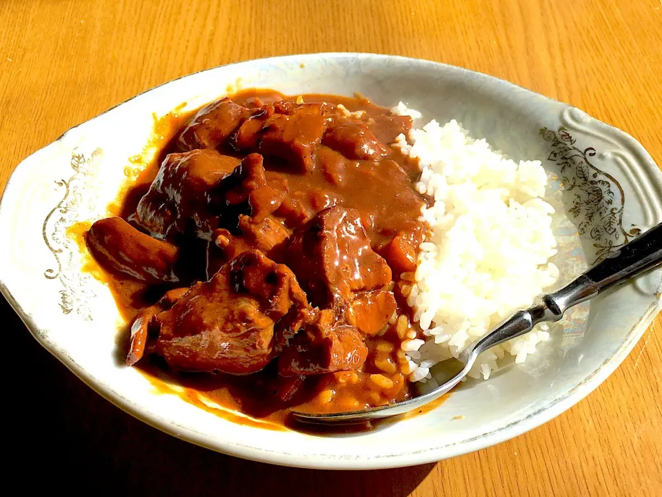 利休の牛タンシチューでハヤシライス🍛🐂👅|yumyum😋さん