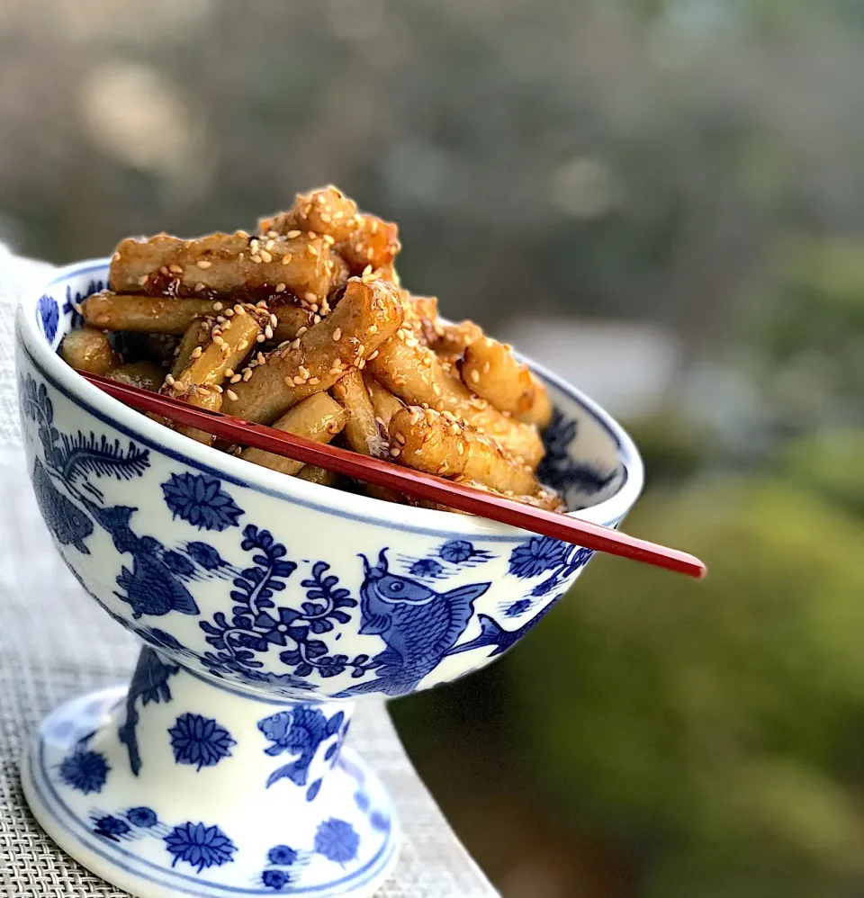 ごぼうの甘辛揚げ|シュトママさん