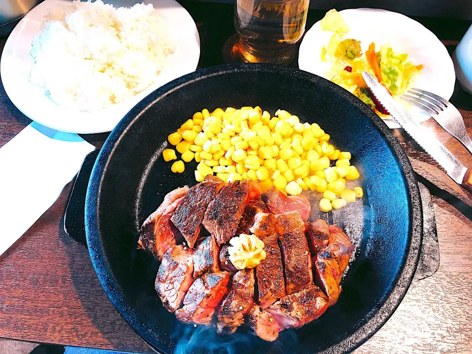 ステーキランチ。|こすもすさん