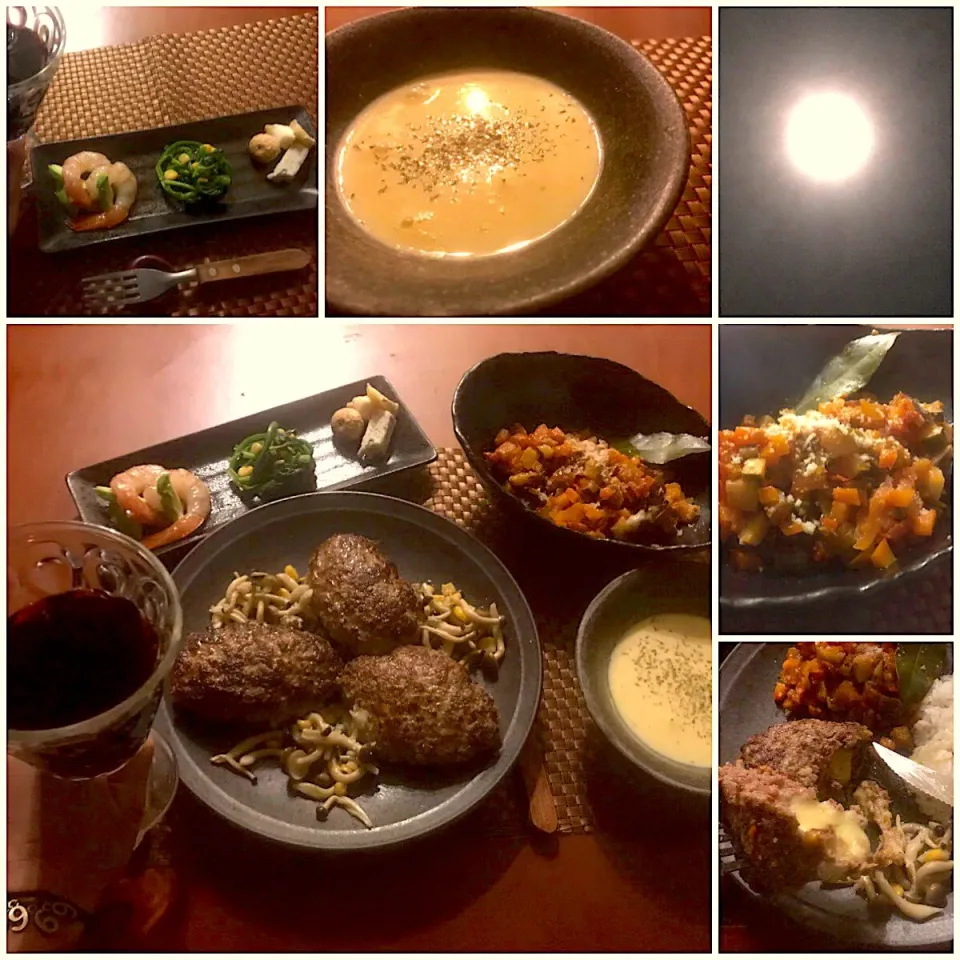 Snapdishの料理写真:Today's French Dinner🍴ｵｰﾄﾞﾌﾞﾙ･ｸﾚｰﾑ ﾄﾞ ﾏｲｽ ･ﾗﾀﾄｩｲﾕ･ｽﾃｰｸ ｱｯｼｪ|🌈Ami🍻さん