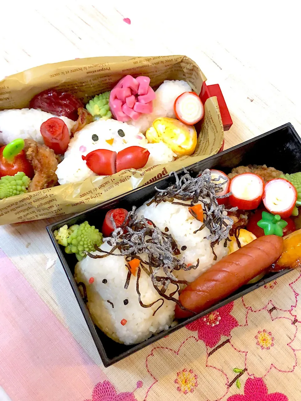 #シナモンお弁当 #鬼さんお握り
 #娘のお弁当  #学生弁当  #息子のお弁当|Yuki Kawasumiさん