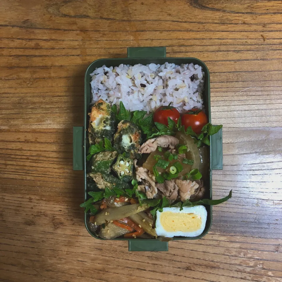 2018/2/2 #lunch  #lunchbox  #お弁当  #お弁当記録 #二色玉子焼き  #玉子焼き|はーさん