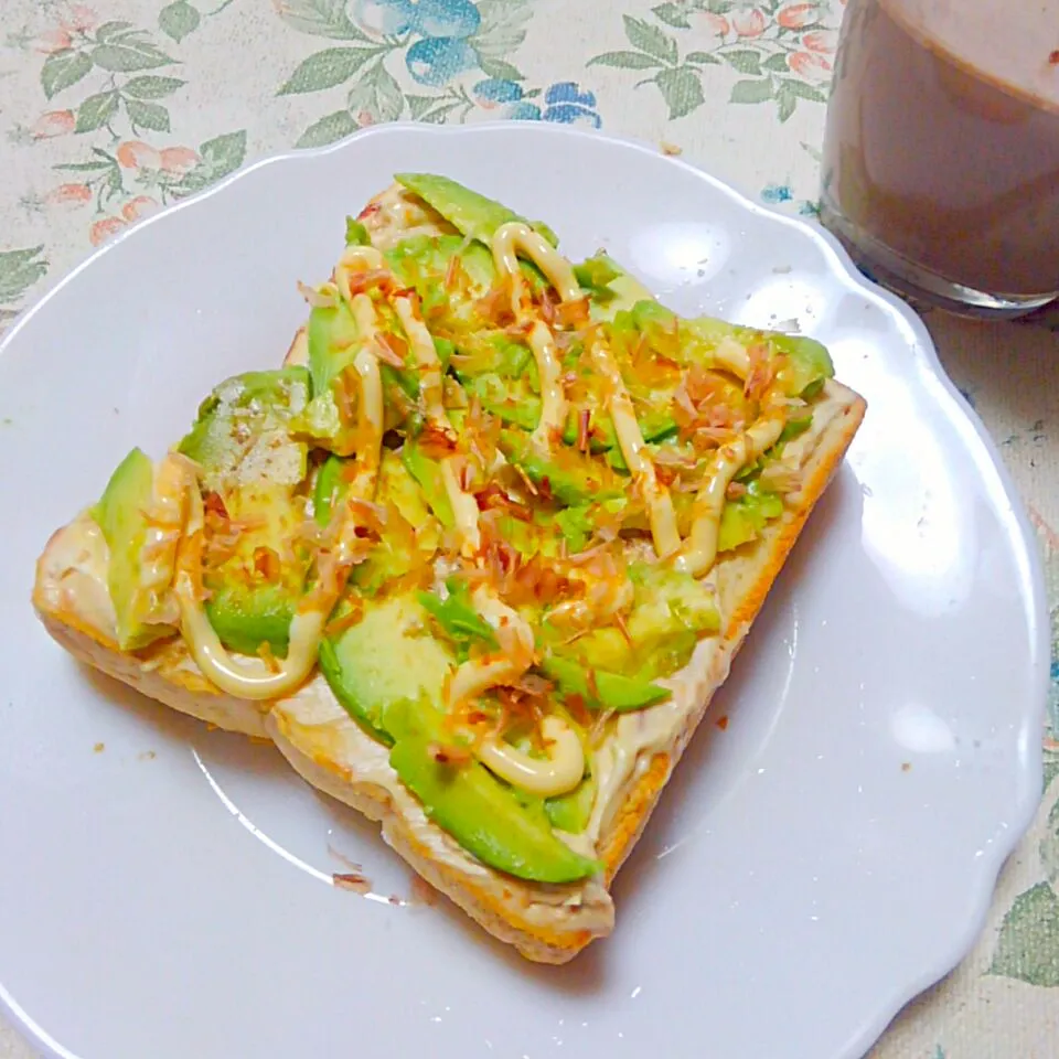 おかかチーズアボカドトースト🍞ヤマキおいしいレシピより|うたかた。さん