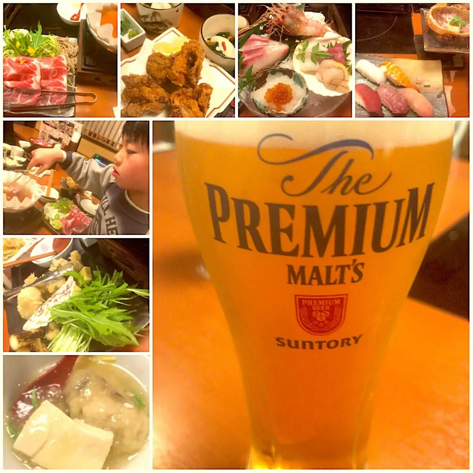 Snapdishの料理写真:Oyster,Sukiyaki&Shabu‐shabu Buckwheat pot🍲牡蠣のみぞれ､すき焼き&しゃぶしゃぶ蕎麦|🌈Ami🍻さん