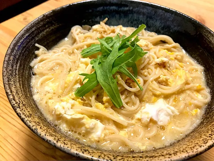 味噌汁そうめん：味噌汁の友 使用 相方飯|ガク魁‼︎男飯さん