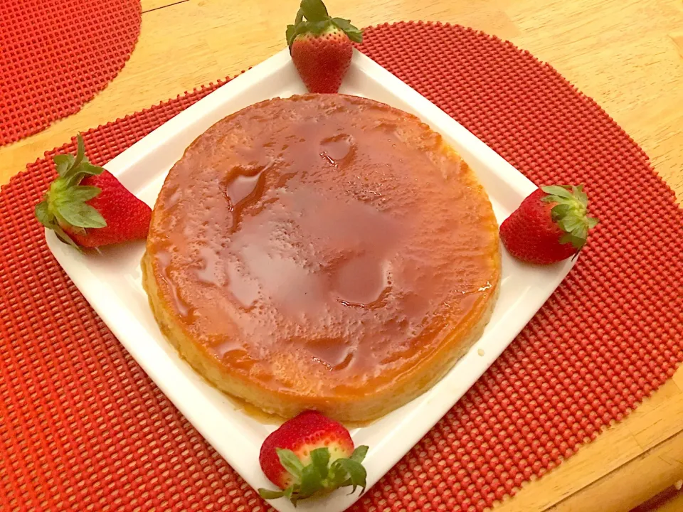 Bread Pudding Flan #🍮🍓|🌺IAnneさん