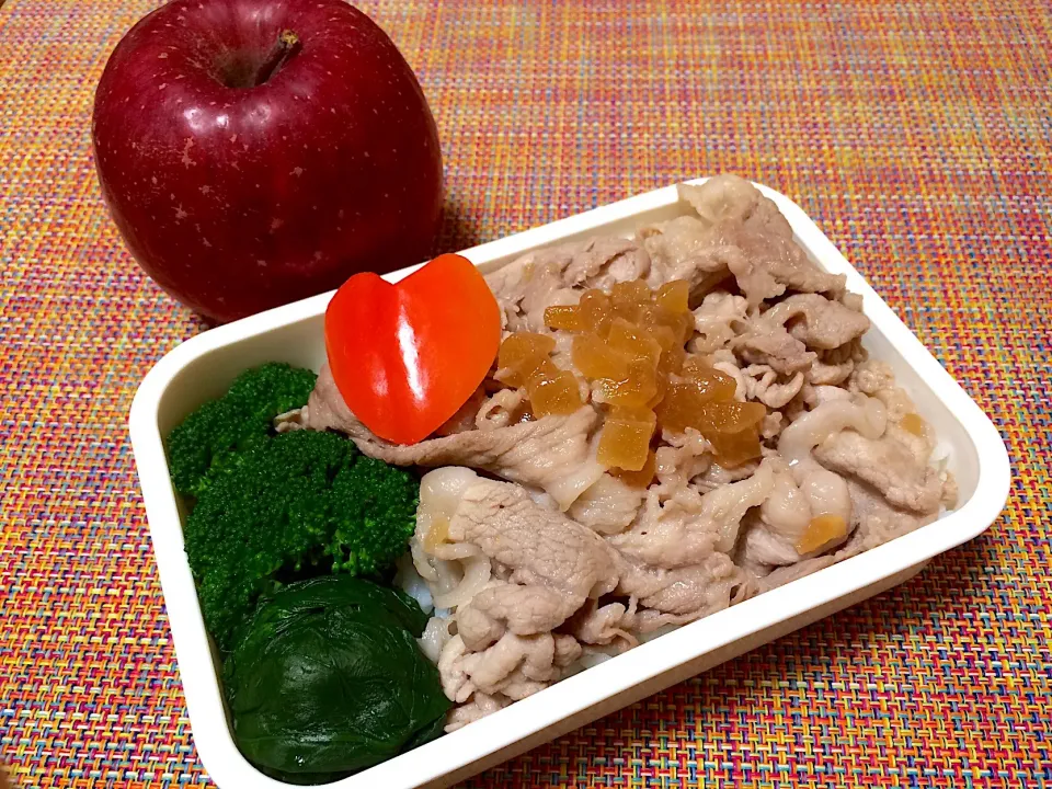 りんごジャムコーティング🍎しっとり焼肉BENTO🍱🌻|ぱぴこ家さん