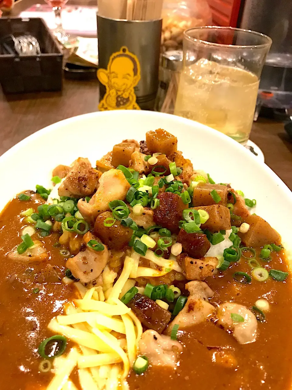 コリコリ！ネギホルモンカレー＠Two Sam's Upの週替わり！|大阪カレー部長さん