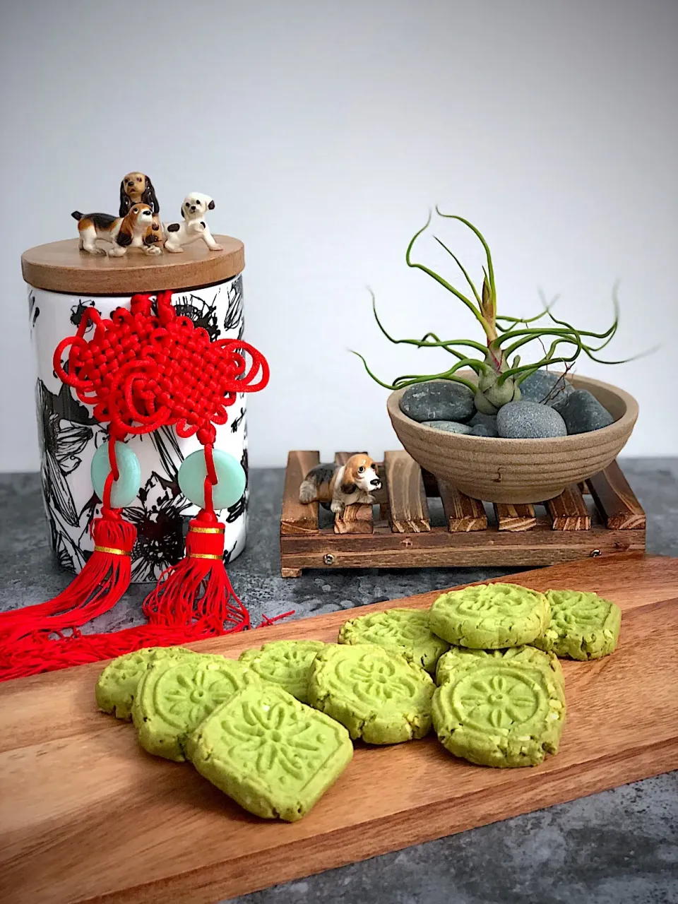 Matcha almond cookies|12Dragonさん