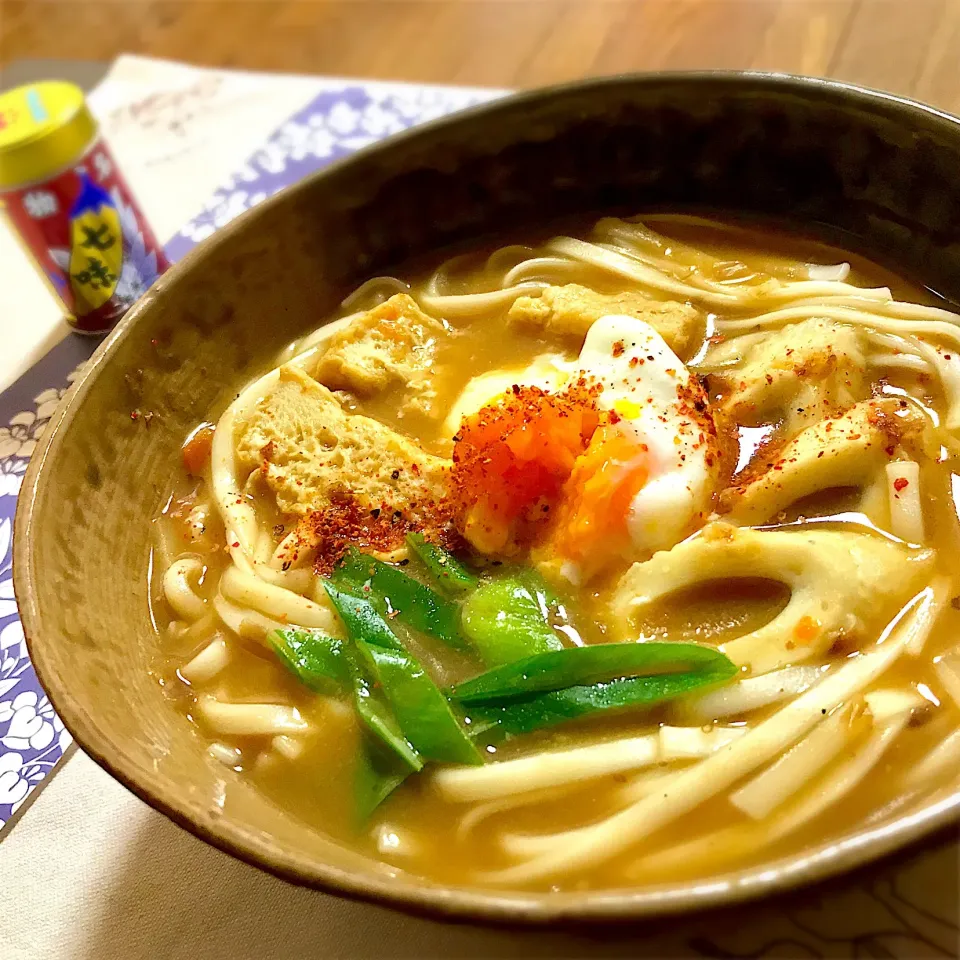 晩ごはん  カレーうどん|砂雪さん